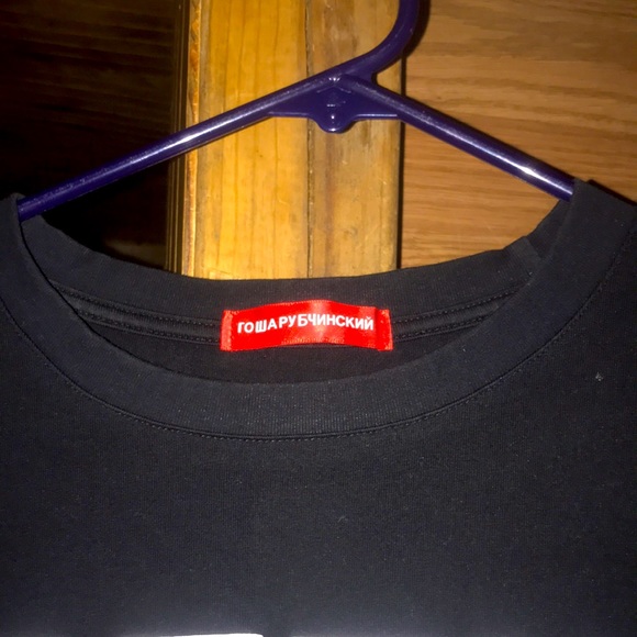 GOSHA RUBCHINSKIY 1984 GEORGE ORWELL NOVEL LOGO LIMITED EDITION T SHIRT - Picture 3 of 8